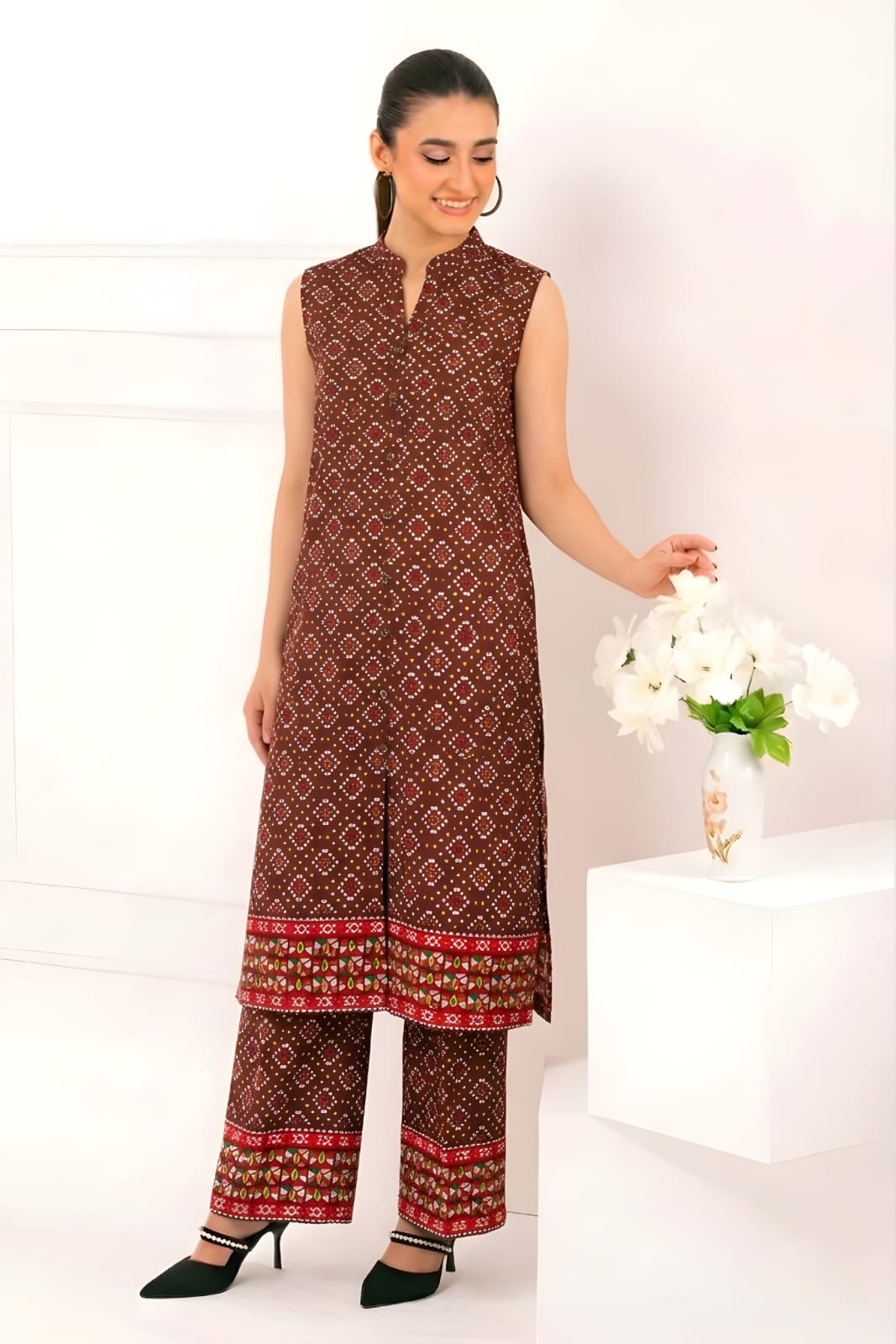 2Pc Lawn Unstitched ( Code : 23 )