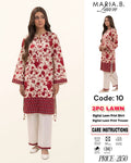 2Pc Lawn Unstitched Suit ( Code : 10 )