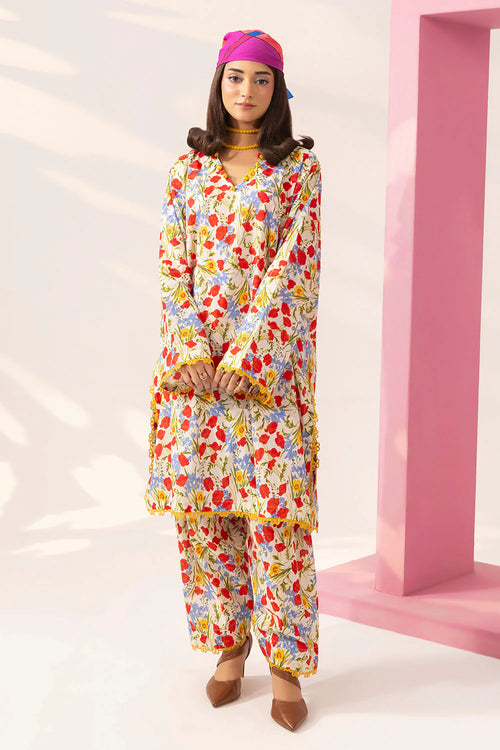 2Pc Lawn Unstitched Suit ( Code : 04 )