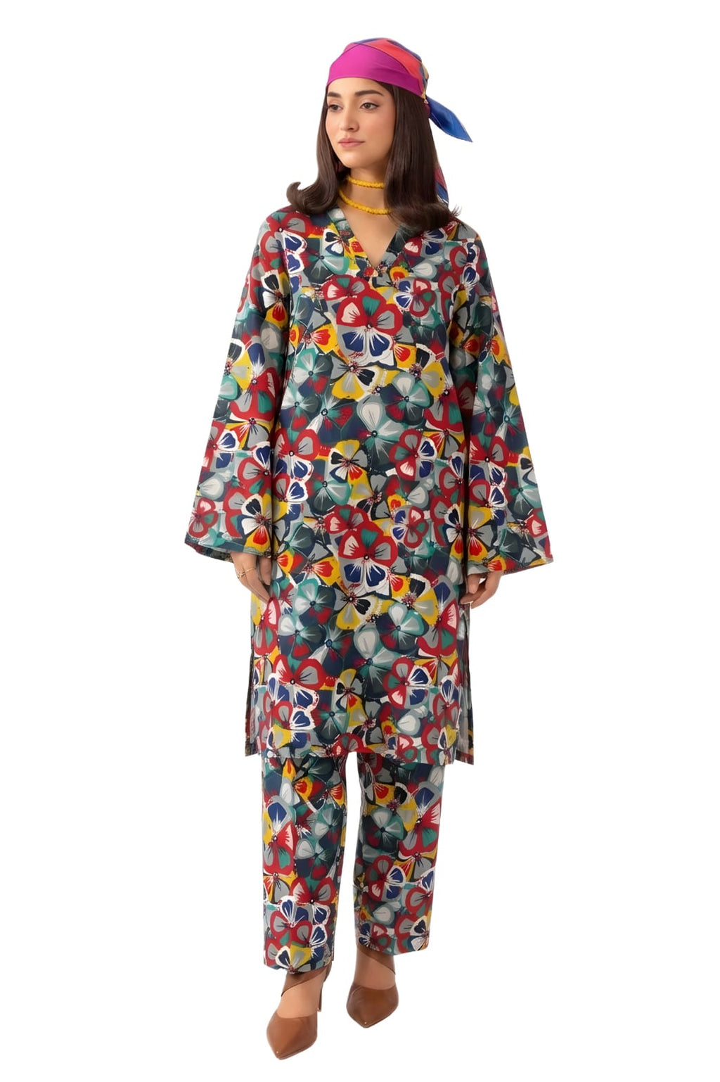 2Pc Lawn Unstitched ( Code : 09 )
