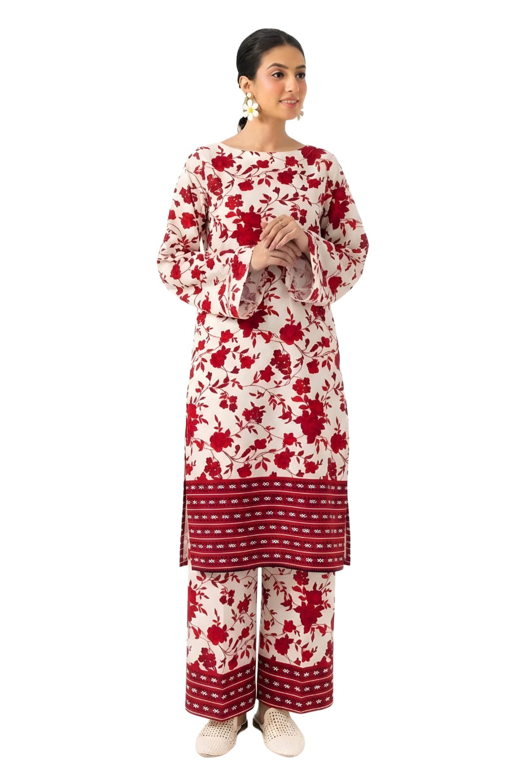 2Pc Lawn Unstitched ( Code : 10 )