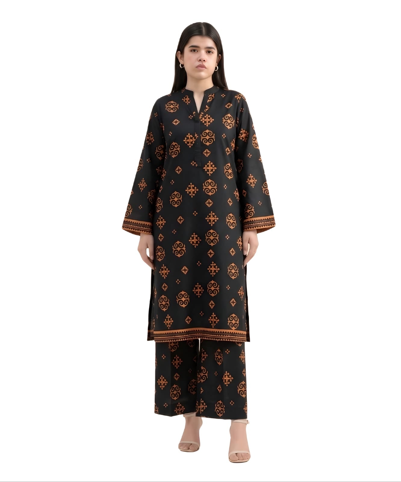 2Pc Lawn Unstitched ( Code : 12 )