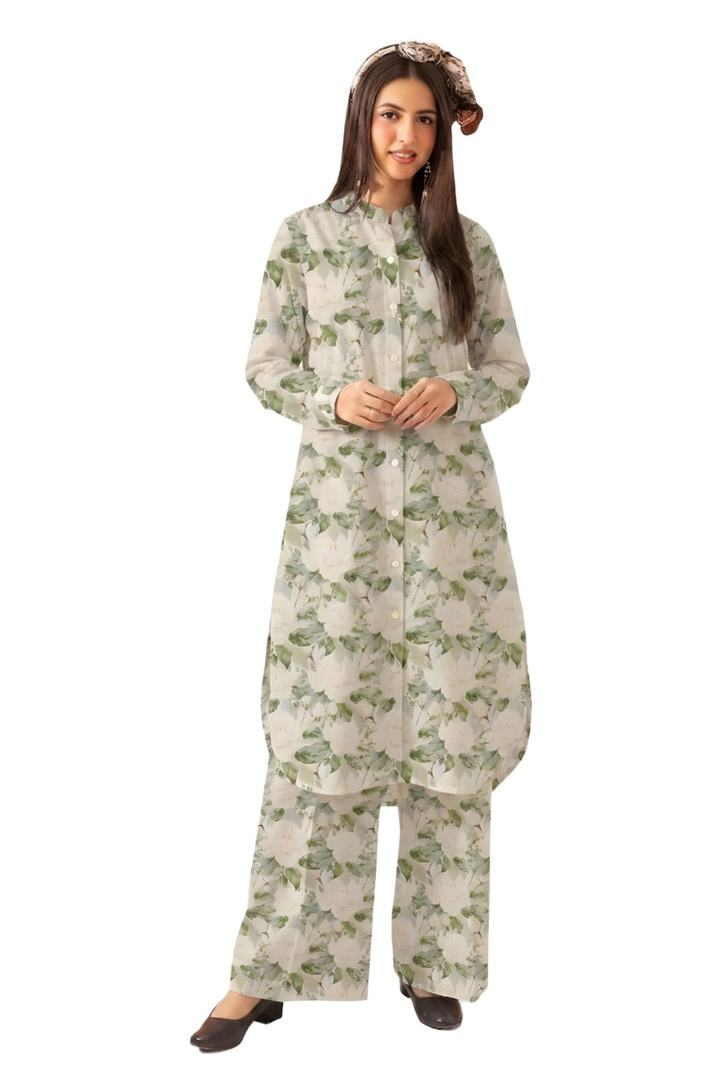 2Pc Lawn Unstitched ( Code : 16 )