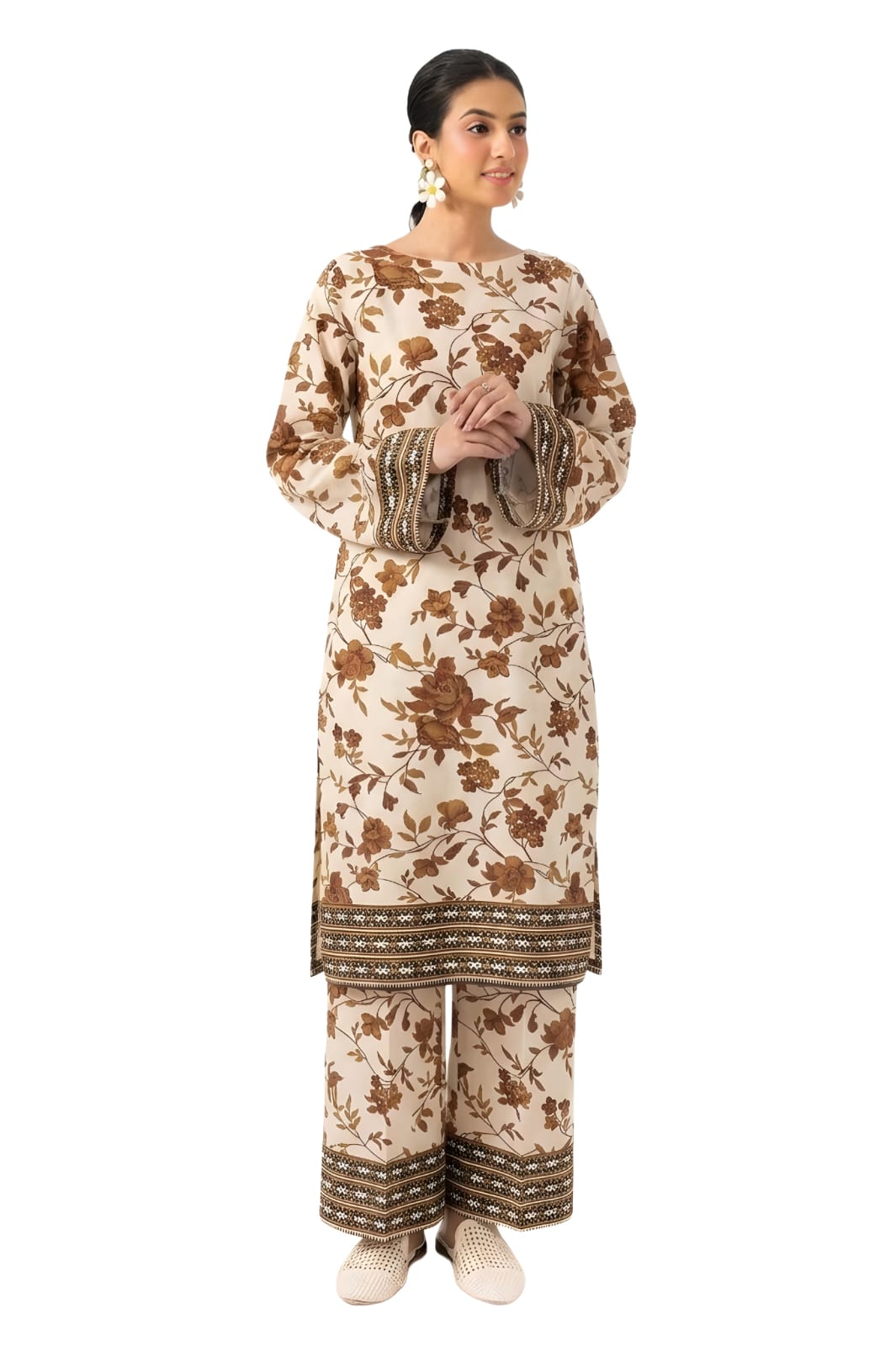2Pc Lawn Unstitched ( Code : 38 )